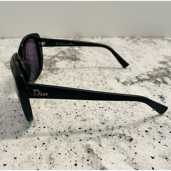 Christian Dior Taffetas Sunglasses Oversized Black Grey